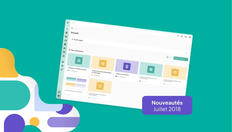 Nouveautés Juillet 2018 concernant notre plateforme collaborative