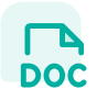 Icône d'un document de traitement de texte